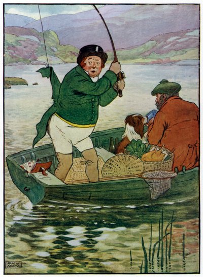 Three Jolly Fishermen (farge litho) av Frank Adams