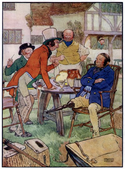 Three Jolly Fishermen (farge litho) av Frank Adams
