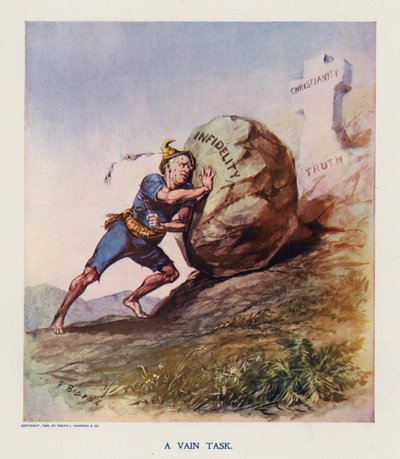 En forgjeves oppgave (fargelitografi) av Frank Beard