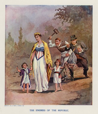 Republikkens fiender (fargelitografi) av Frank Beard