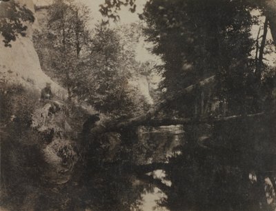 Landskap med sittende figur på bekkebredden av Frank Chauvassaignes