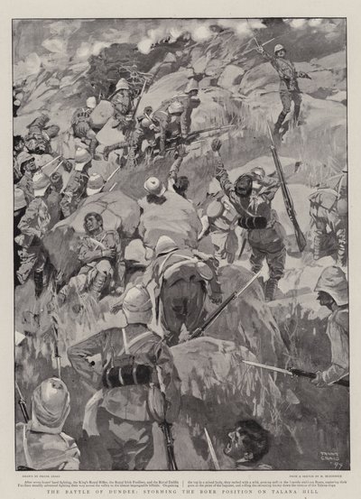 Slaget ved Dundee, stormende Boerposisjonen på Talana Hill av Frank Craig