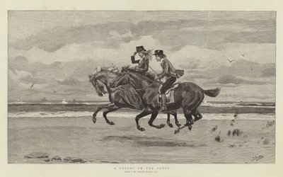 En galopp på sanden av Frank Dadd