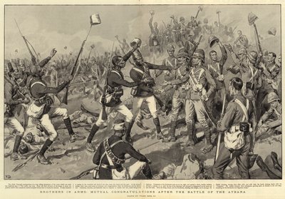 Brothers in Arms, gjensidige gratulasjoner etter slaget ved Atbara av Frank Dadd