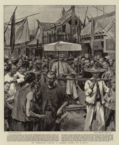 Av Prestige Alone, A Street Scene in Canton av Frank Dadd