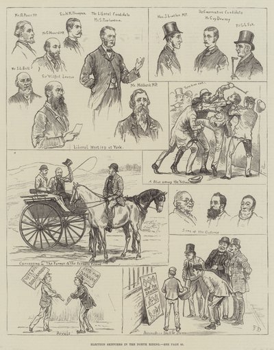Valgskisser i Nordridningen av Frank Dadd