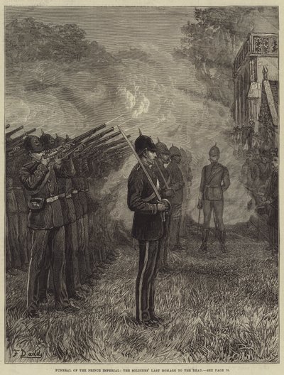 Begravelse av Prince Imperial, soldatenes siste hyllest til de døde av Frank Dadd