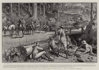 Hvordan australske tropper hjemme anvender erfaringer fra Sør-Afrika, en spalte som ble slått i bakhold av Frank Dadd