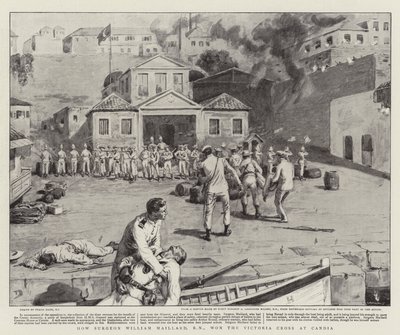 Hvordan kirurg William Maillard, RN, vant Victoria Cross på Candia av Frank Dadd