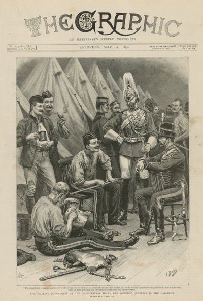 Militærturneringen i Landbrukshallen av Frank Dadd