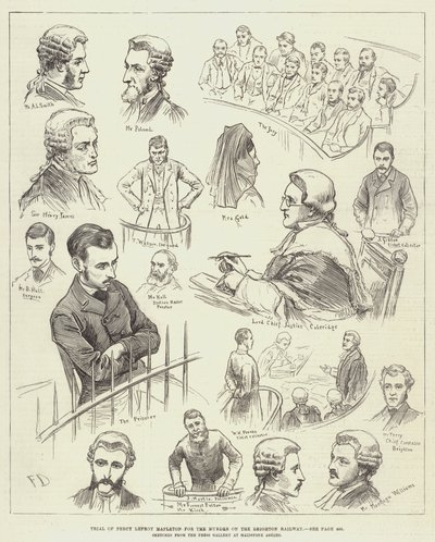Rettssak mot Percy Lefroy Mapleton for mordet på Brighton Railway av Frank Dadd