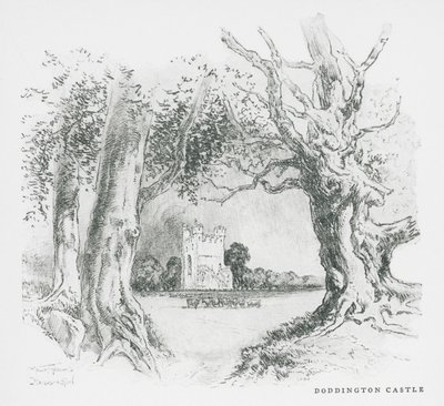 Doddington slott (lito) av Frank Greenwood