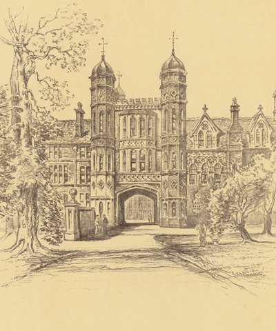 Rossall skole (lito) av Frank Greenwood