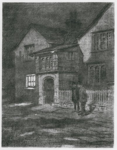 Spensers hus, Hurstwood (litografi) av Frank Greenwood