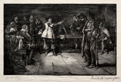 Miles Standishs Challenge, 1887. av Frank H. Wellington