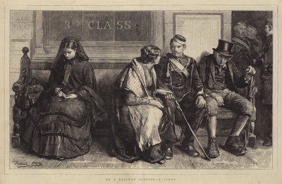 På en jernbanestasjon, en studie av Frank Holl