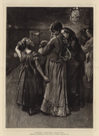 Borte, Euston Station av Frank Holl