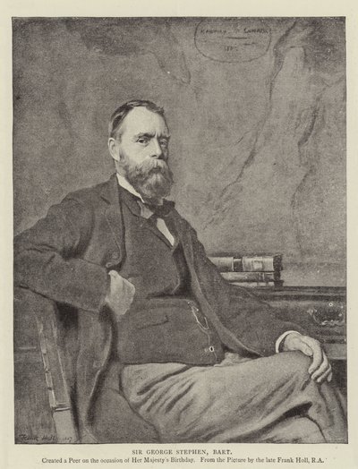 Sir George Stephen, Baronet av Frank Holl