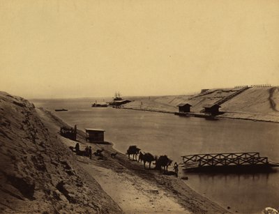 Lake Timsah, Suez from opposite the chalet av Frank Mason Good