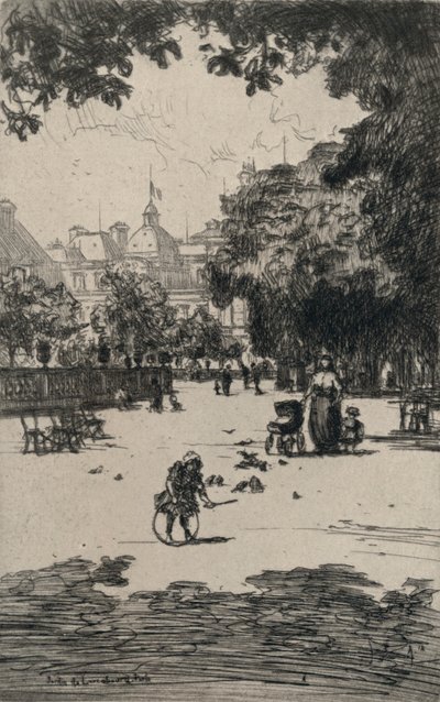 Jardin du Luxembourg, 1915 av Frank Milton Armington