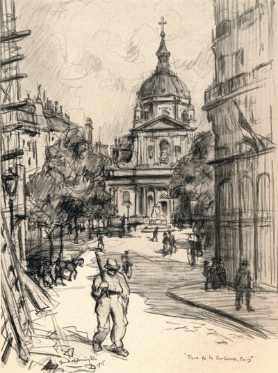 Place de la Sorbonne, 1915 av Frank Milton Armington