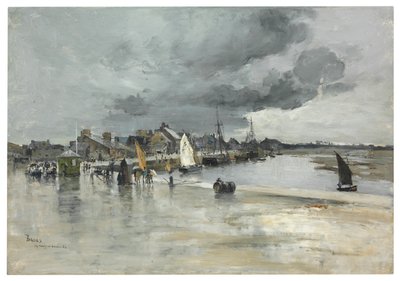Havn i St. Vaast, Haag, 1882 av Frank Myers Boggs