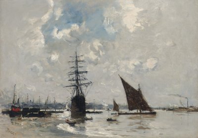 Skip på Themsen av Frank Myers Boggs