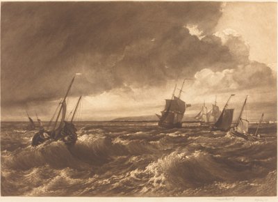 The Mouth of the Thames Isle of Sheppey in Distance, 1891. av Frank Short