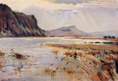 Crag Lough (farge litho) av Frank Southgate
