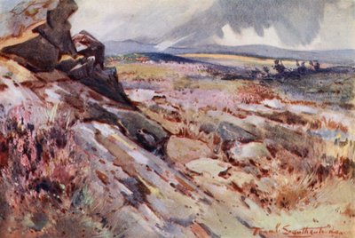 På den romerske muren (farge litho) av Frank Southgate
