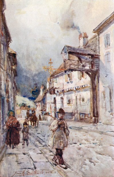 Woodbridge-Street (fargelitografi) av Frank Southgate