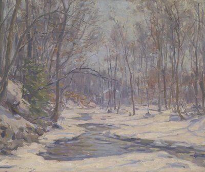 A Winter Morning (olje på lerret) av Frank Townsend Hutchens