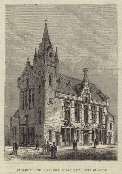 Crosshill og Govanhill Burgh Hall, nær Glasgow av Frank Watkins