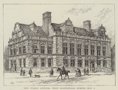 New Public Offices, West Hartlepool, åpnet 1. mai av Frank Watkins