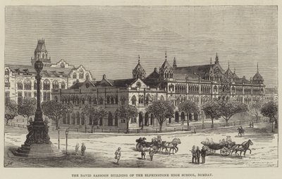 David Sassoon-bygningen til Elphinstone High School, Bombay av Frank Watkins