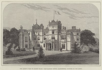 Dronningens besøk i Nord-Wales, Pale Mansion House, Llandderfel, okkupert av dronningen av Frank Watkins