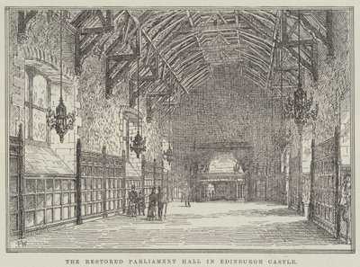 Den restaurerte parlamentssalen i Edinburgh Castle av Frank Watkins