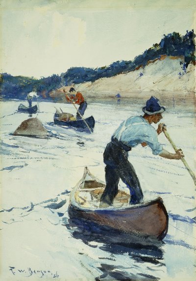 Kanopadling av Frank Weston Benson