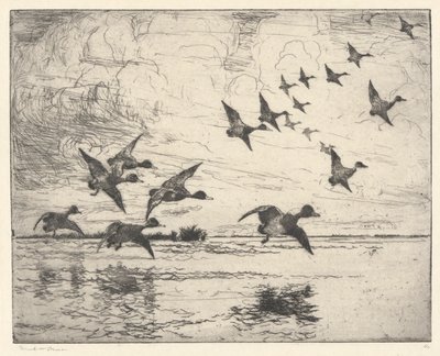 The Alarm P. 111 Pub. St. av Frank Weston Benson
