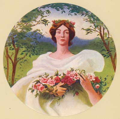 De fire årstidene: Sommer (fargelitografi) av Frank Weston Benson
