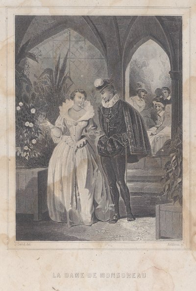 The Lady of Monsoreau La Dame de Monsoreau, 1830-65. av François Adolphe Bruneau Audibran