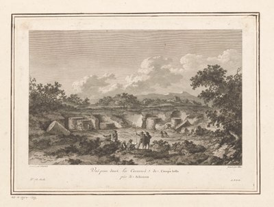 Utsikt over steinbruddet ved Campo Bello, Selinunte Vuë-prisen dans les Carrieres de Campo bello près de Selinunte (tittel på objekt) av François Allix