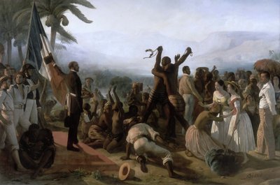 Erklæring om avskaffelse av slaveri i de franske koloniene, 27. april 1848 av François Auguste Biard