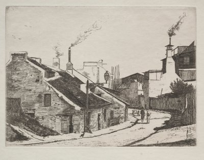 Country Street i Alouette, 1861. av François Bonvin