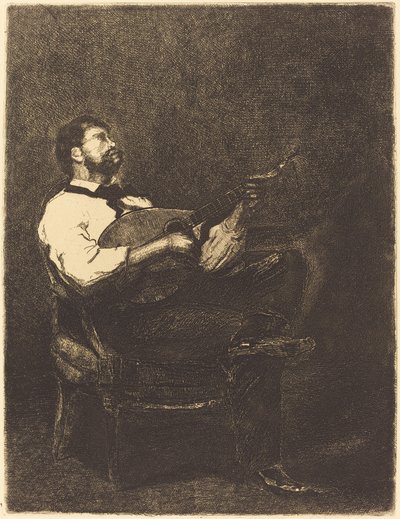 Gitarspiller av François Bonvin