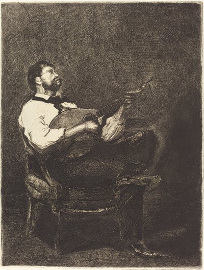 Gitarspiller av François Bonvin