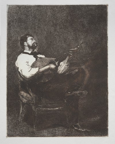 Gitarspiller, 1861. av François Bonvin