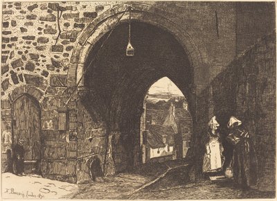 Porte de St Malo i Dinan av François Bonvin