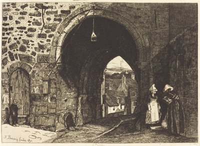 Porte de St Malo i Dinan av François Bonvin