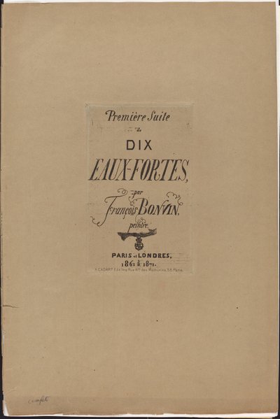 Første suite på ti etsninger av François Bonvin